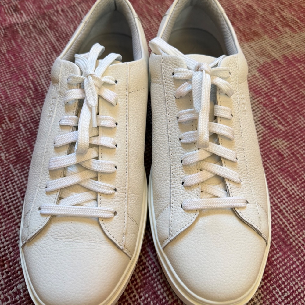 HUGO BOSS GARY TRAINERS WITH LEATHER UPPERS - Picture 4 of 5
